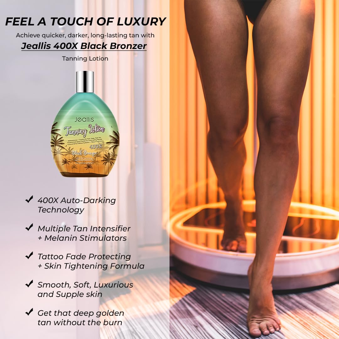 Jeallis Extreme Dark Tanning Lotion Accelerator for Indoor Tanning Beds & Outdoor Sun Tan with Bronzer to Get Dark Fast Tan - PrimeBioHealth - canada supplements