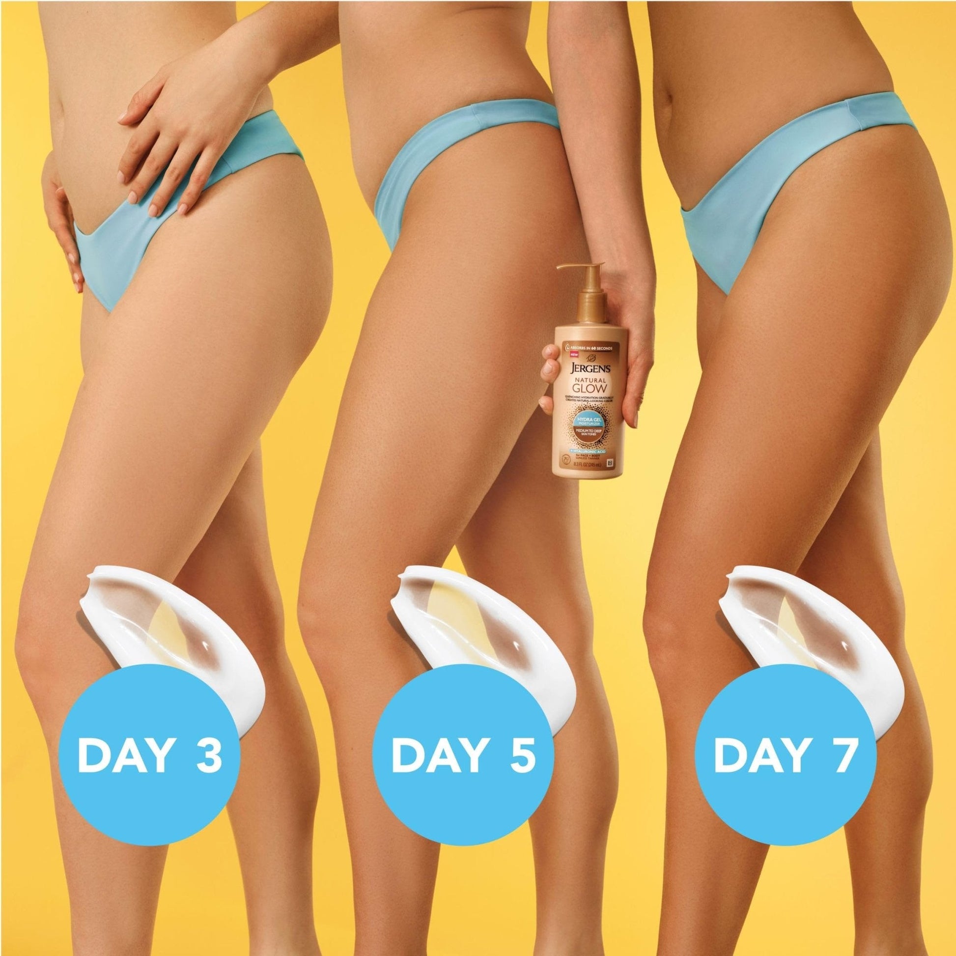 Jergens Natural Glow Hydra Gel Moisturizer, Hyaluronic Acid Tanning Lotion, Hydrating Tanning Gel, Fragrance-Free Self Tanner - PrimeBioHealth - canada supplements