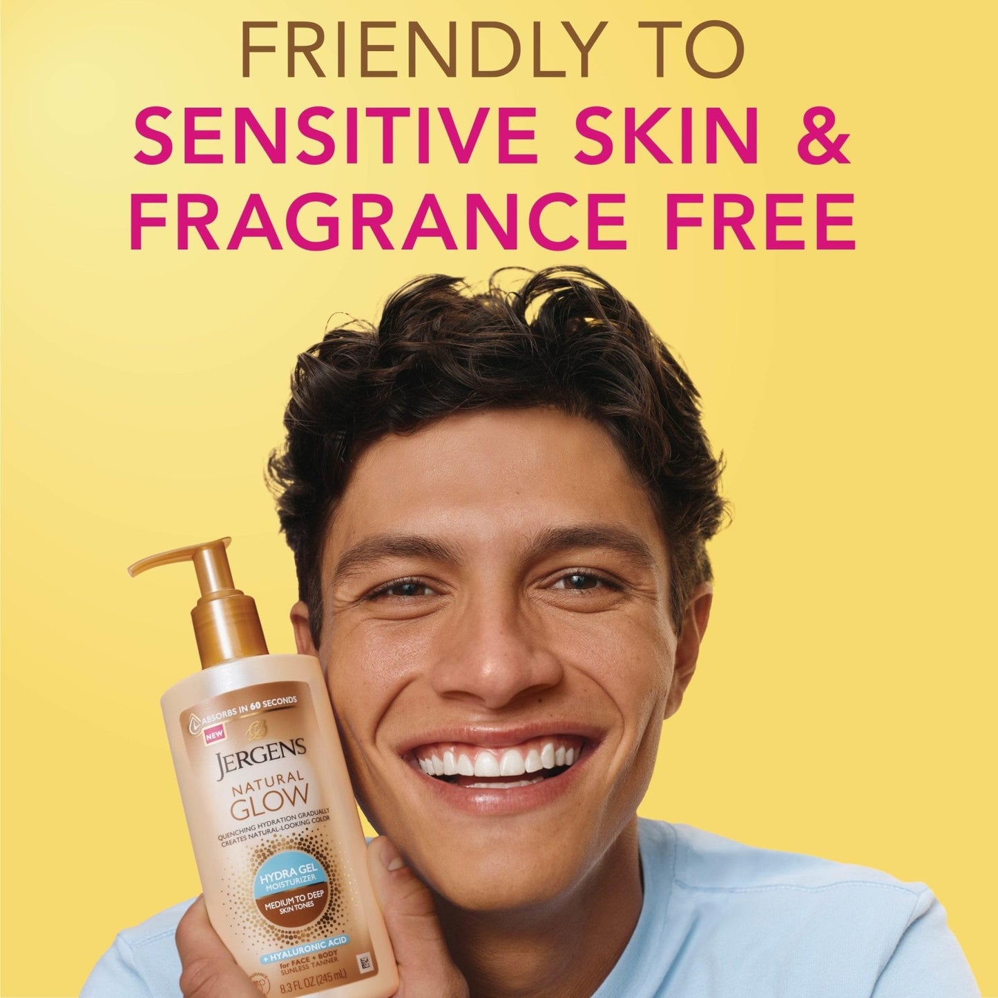 Jergens Natural Glow Hydra Gel Moisturizer, Hyaluronic Acid Tanning Lotion, Hydrating Tanning Gel, Fragrance-Free Self Tanner - PrimeBioHealth - canada supplements
