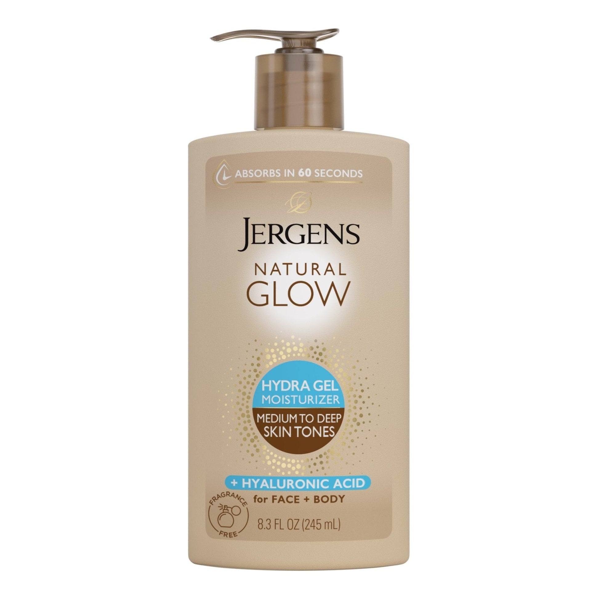 Jergens Natural Glow Hydra Gel Moisturizer, Hyaluronic Acid Tanning Lotion, Hydrating Tanning Gel, Fragrance-Free Self Tanner - PrimeBioHealth - canada supplements