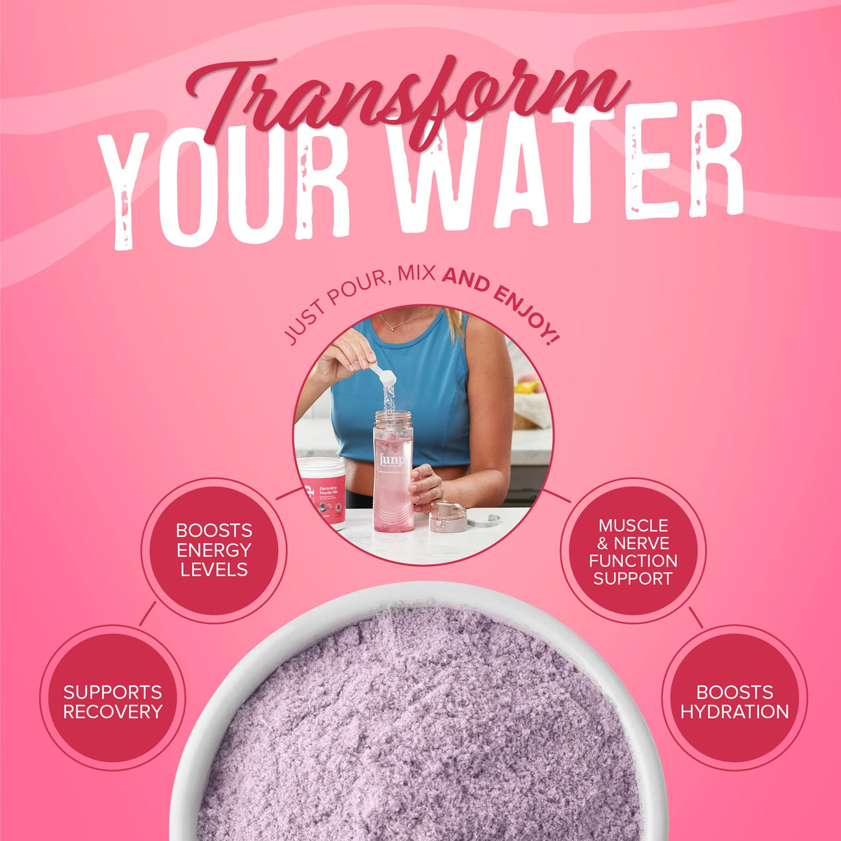 JUNP Electrolytes Powder No Sugar No Carbs, Wild Berry Fruit Flavor Keto Electrolyte Drink Mix - Potassium & Salt Hydration Powder Electrolytes, Zero Calorie Sugar Free Electrolyte Powder, 90 Servings - PrimeBioHealth - canada supplements