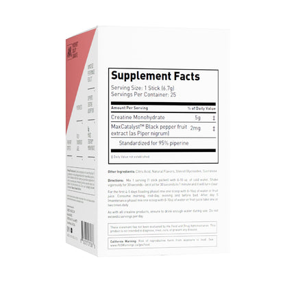 Kaged Creatine Monohydrate + Max Absorption Technology | Micronized Powder Stick Packs | Strawberry Lemonade | Muscle Building & Recovery | Brain Health - PrimeBioHealth - canada supplements