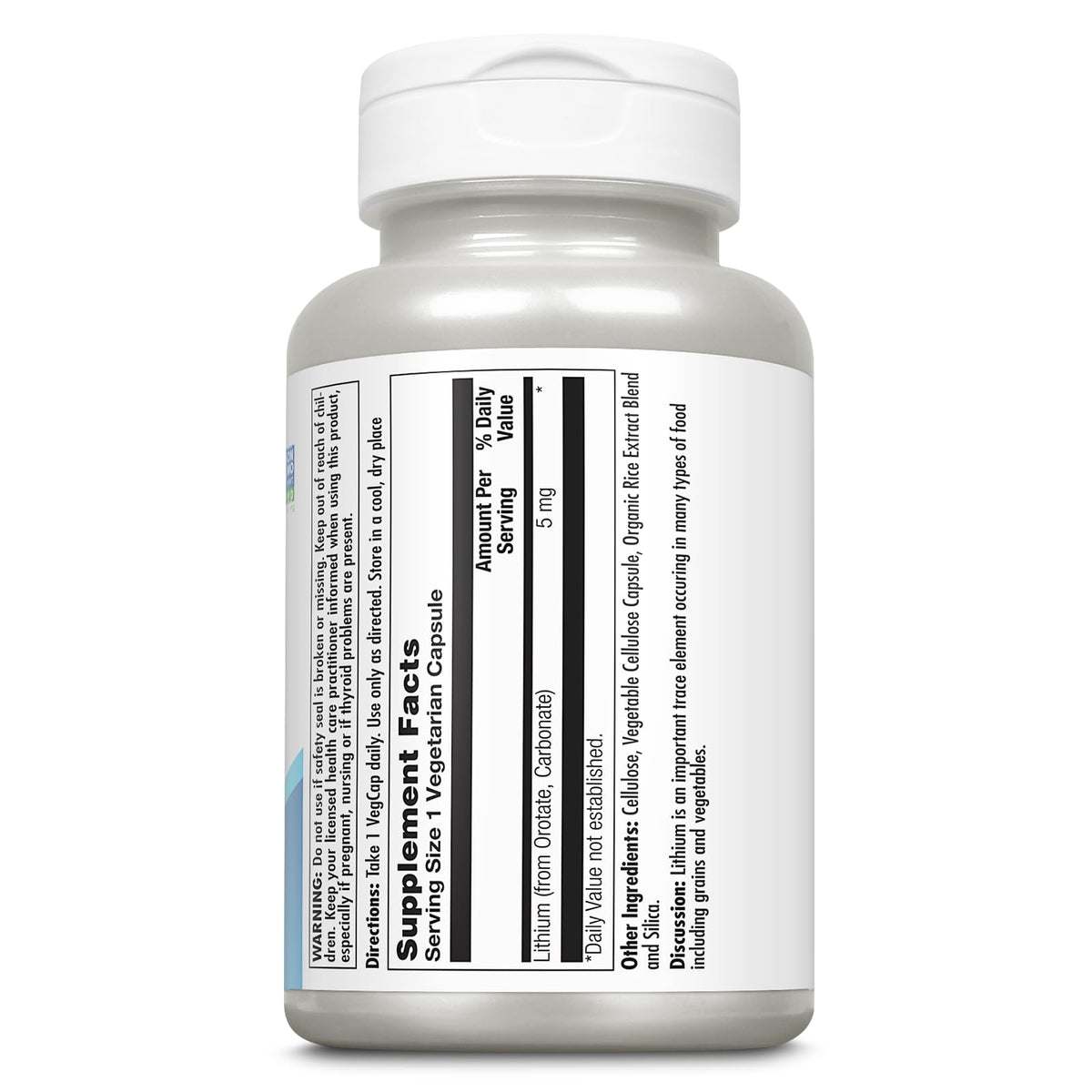 KAL Lithium Orotate 5mg, Low Dose Lithium Supplement for General Wellness Mood Support, Highly Bioavailable, Vegan, 60-Day Guarantee, 180 Servings, 180 VegCaps - PrimeBioHealth - canada supplements