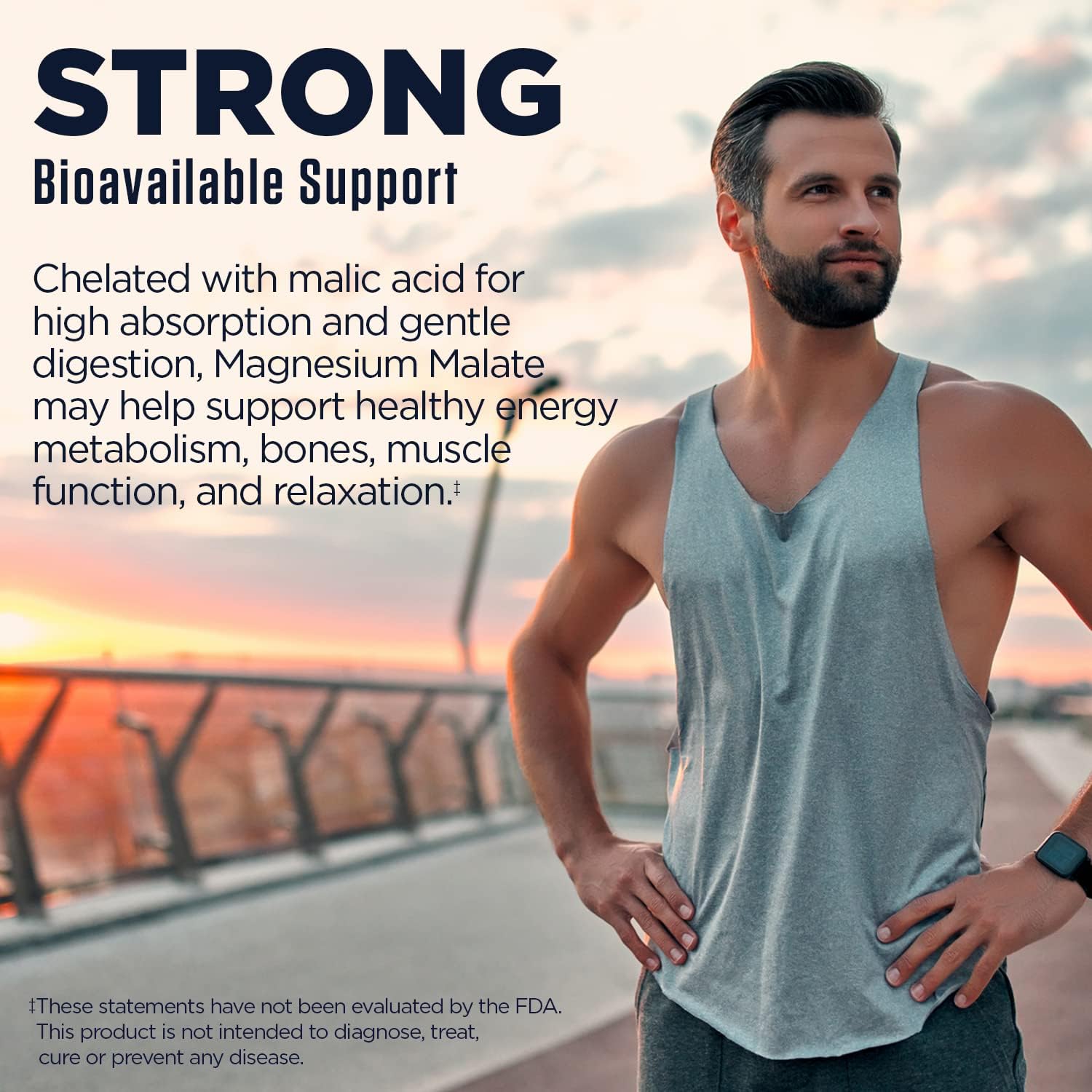 KAL Magnesium Malate 400mg, Chelated Magnesium Supplement with Malic Acid, Healthy Energy & Muscle Function Support, Enhanced Absorption, Vegan, Non-GMO, 45 Servings, 90 Veg Tabs - PrimeBioHealth - canada supplements