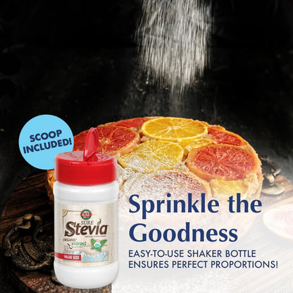 KAL Sure Stevia Extract Powder, Low Carb, Plant Based Stevia Sweetener, Great Taste, Zero Calories, Zero Sugar, Low Glycemic & Perfect for a Keto Diet, 60-Day Guarantee, Approx. 1820 Servings, 3.5oz - PrimeBioHealth - canada supplements