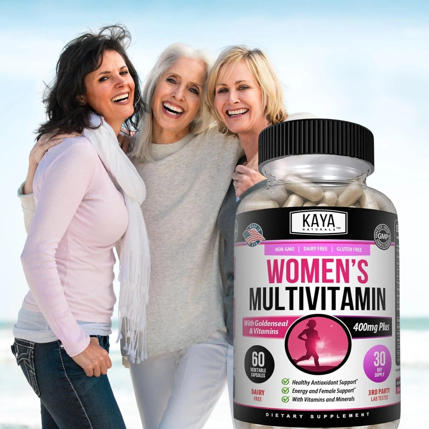 Kaya Naturals Women's Multivitamin, Overall Healthy Antioxidant, and Immune Support, Vitamins A, D, C, E, Biotin - PrimeBioHealth - canada supplements