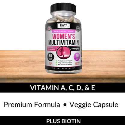 Kaya Naturals Women's Multivitamin, Overall Healthy Antioxidant, and Immune Support, Vitamins A, D, C, E, Biotin - PrimeBioHealth - canada supplements