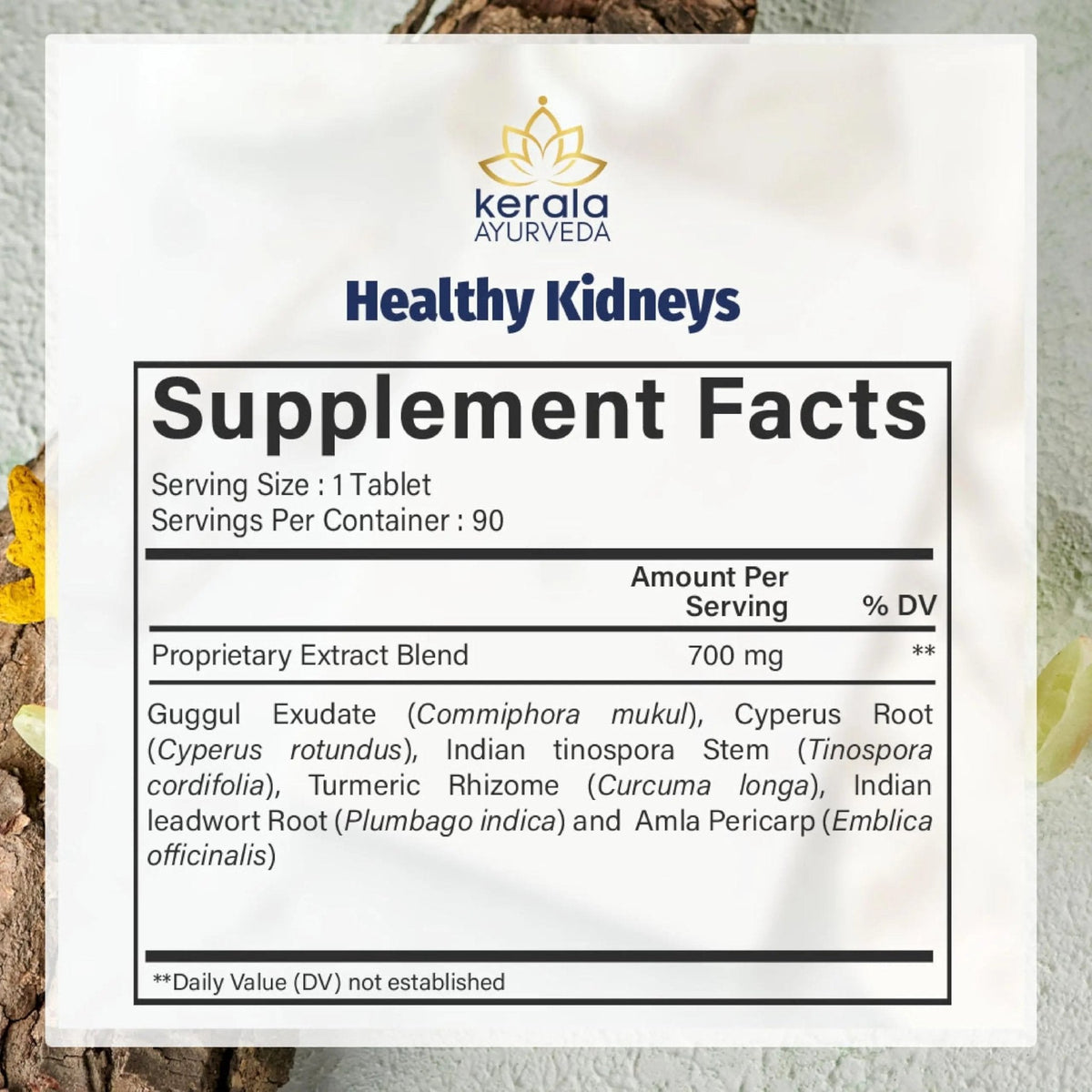 Kerala Ayurveda Healthy Kidney Herbal Tablets | Support Normal Kidney Function and Health | Kidney and Bladder Support | Urinary System Support - 90 Count - PrimeBioHealth - canada supplements