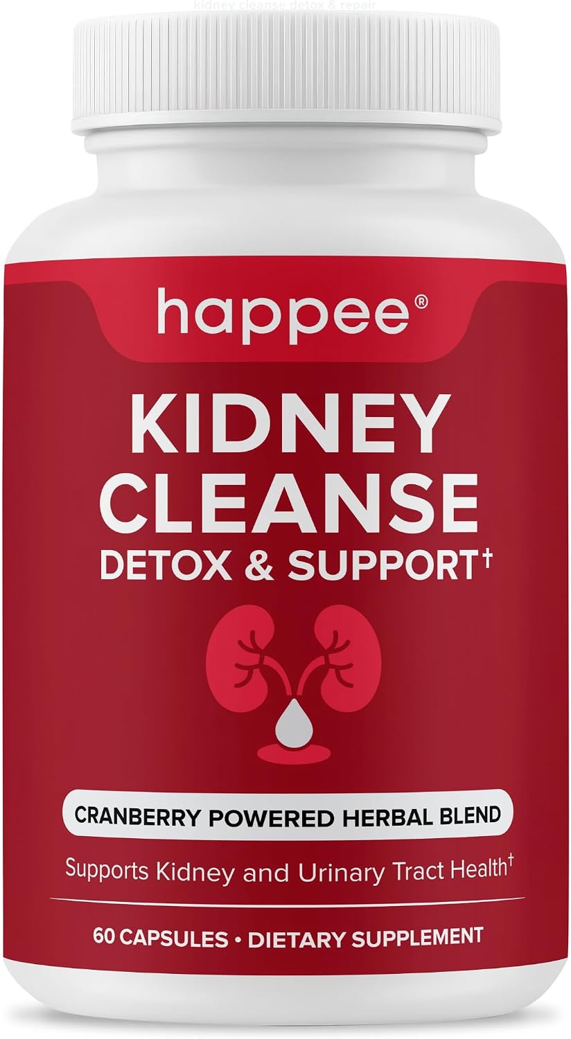 Kidney Cleanse Detox & Repair Formula – Natural Kidney Support Supplement with Cranberry & 21 Herbs for Renal, Bladder, & Urinary Tract Health – Flush Toxins & Renew - 60 Capsules - PrimeBioHealth - canada supplements