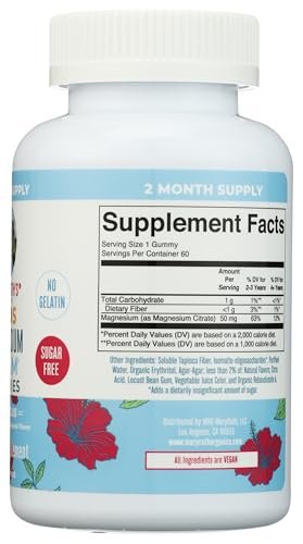 Kids Magnesium Citrate Gummies by MaryRuth's | 2 Month Supply | Sugar Free | Calm Magnesium Gummies for Kids 2+ | Bone Health | Calcium Absorption - PrimeBioHealth - canada supplements