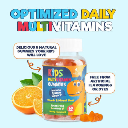 Kids Multivitamin Gummies - Improved Sugar-Free Formula - 100% Daily Folate, Kids Vitamins with Essential Vitamins A, C, D3, E, B6, B12 - PrimeBioHealth - canada supplements