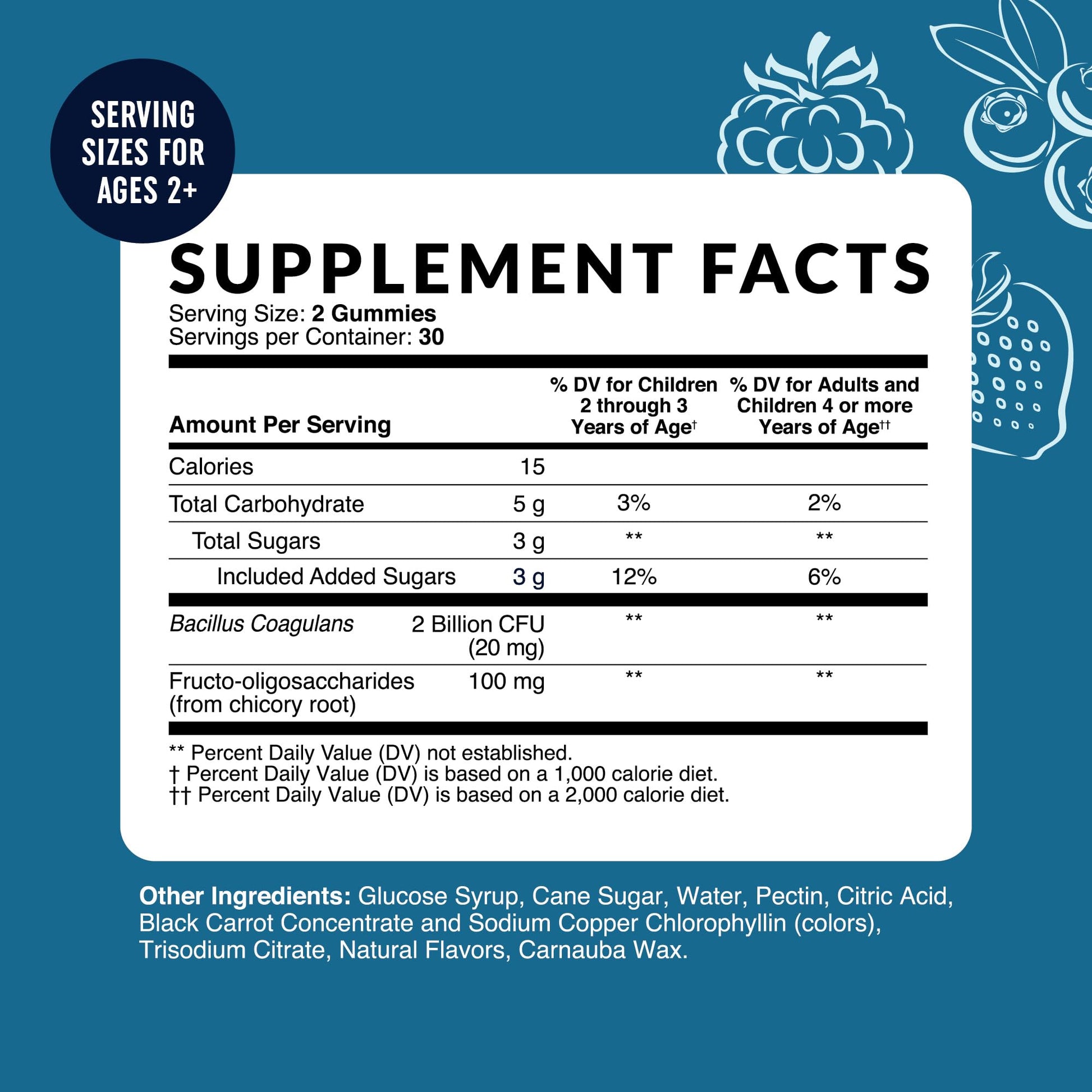 Kids Probiotic Gummies | 2 Billion Probiotics + 100mg Prebiotic Fiber for Immune & Digestion Support | Low Sugar Per Serving | For Children Ages 2+ | Gluten-Free, - PrimeBioHealth - canada supplements