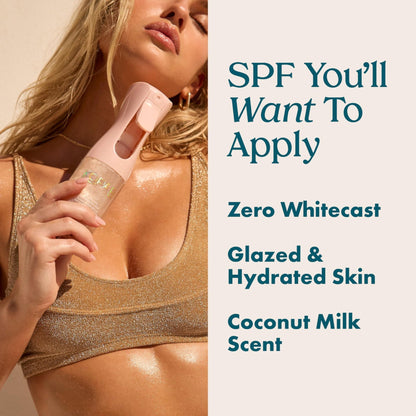 Kopari Rose Gold Sunglaze Sheer Body Mist Sunscreen SPF 42, Infused with Shimmering Body Oil, Hydrating Mist, Hydrates - PrimeBioHealth - canada supplements