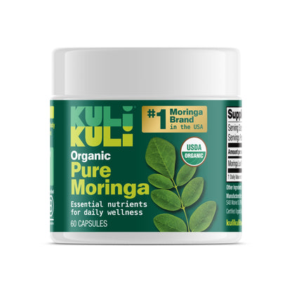 KULI KULI Organic Pure Moringa Capsules, 60 CT - PrimeBioHealth - canada supplements