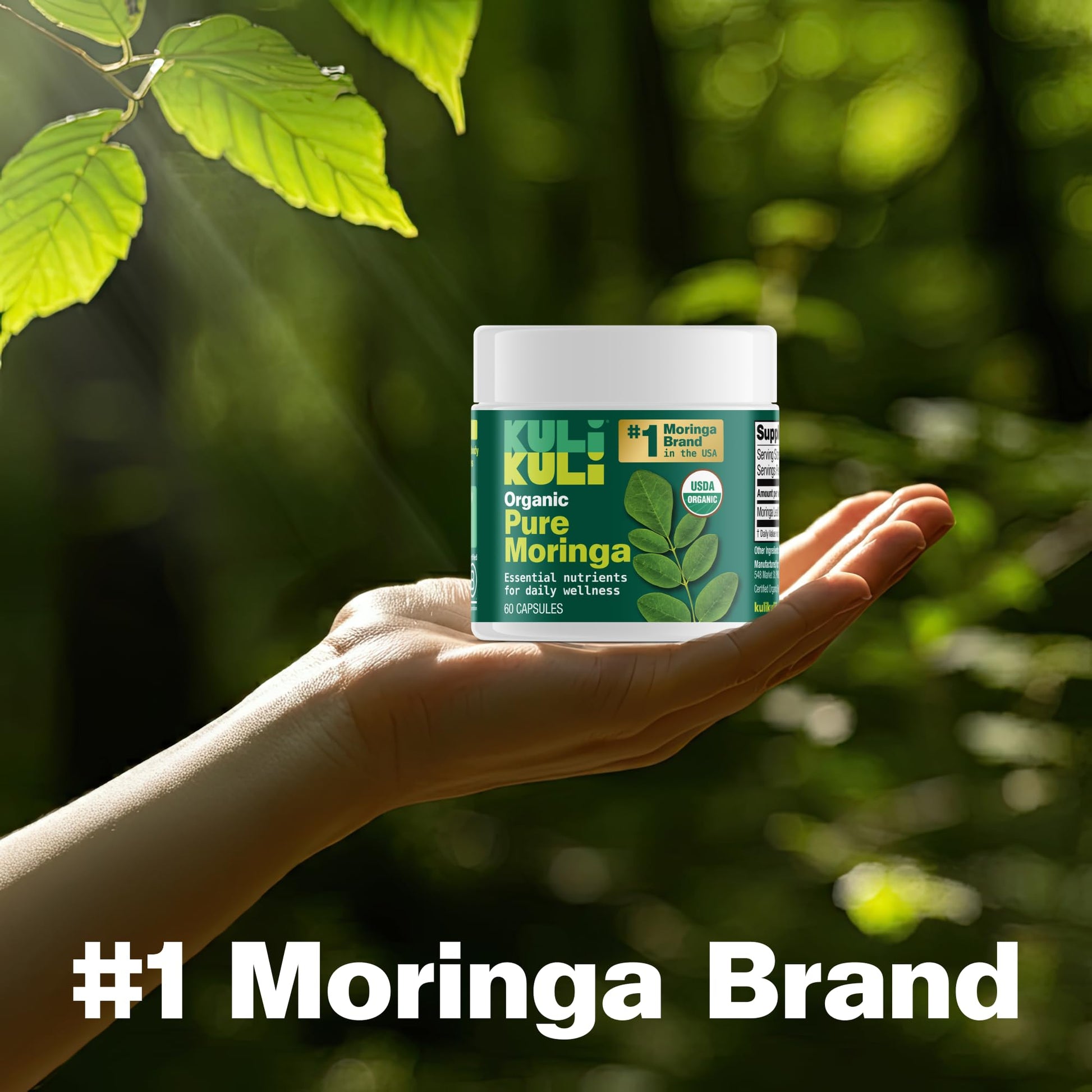 KULI KULI Organic Pure Moringa Capsules, 60 CT - PrimeBioHealth - canada supplements