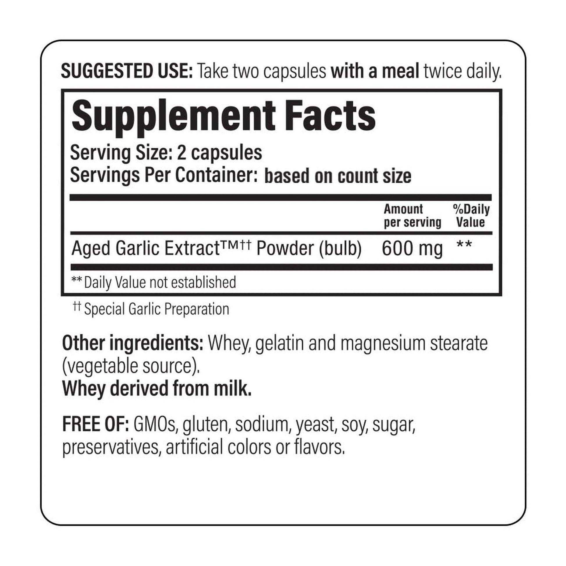 Kyolic Aged Garlic Extract Formula 100, Cardiovascular Health*, 300 Capsules. - PrimeBioHealth - canada supplements