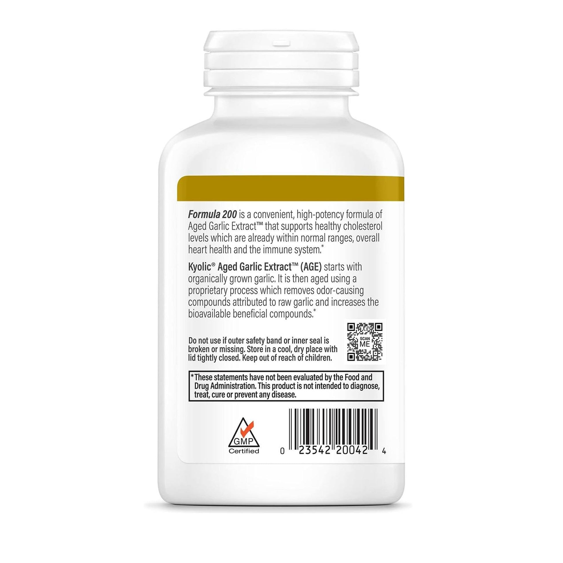 Kyolic Aged Garlic Extract Formula 200, Cardiovascular & Immune*, Reserve, 120 Capsules - PrimeBioHealth - canada supplements
