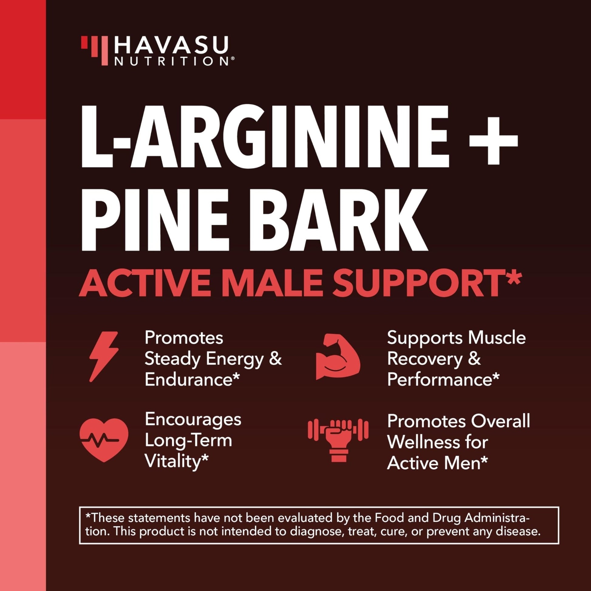 L-Arginine 1800mg and Pine Bark Extract 100mg - Nitric Oxide Supplement for Men - Performance Supplement for Men's Health - 90 Count - Endurance, Recovery Support - PrimeBioHealth - canada supplements