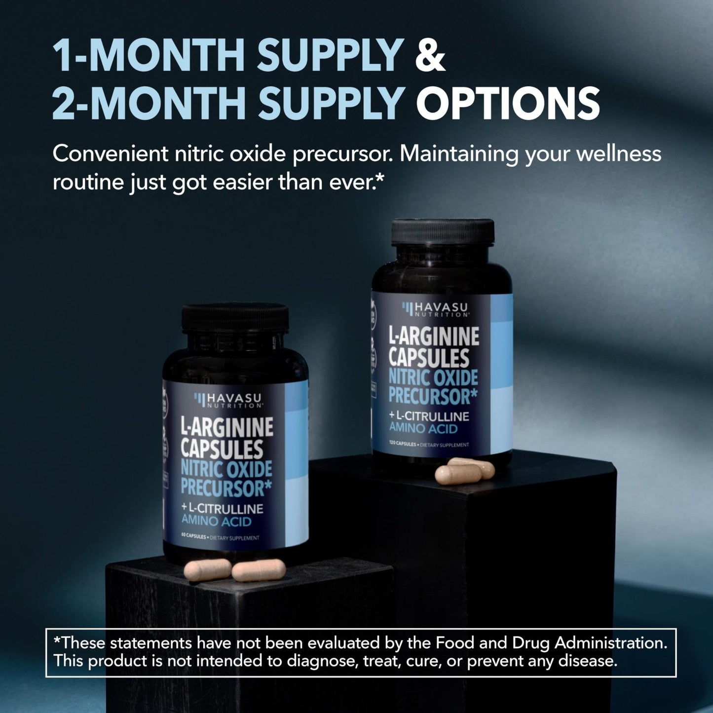 L-Arginine Capsules with L-Citrulline - Nitric Oxide Supplement - L Arginine and L Citrulline Blend - 60 Count - Vegan, Non-GMO Capsules for Performance - PrimeBioHealth - canada supplements