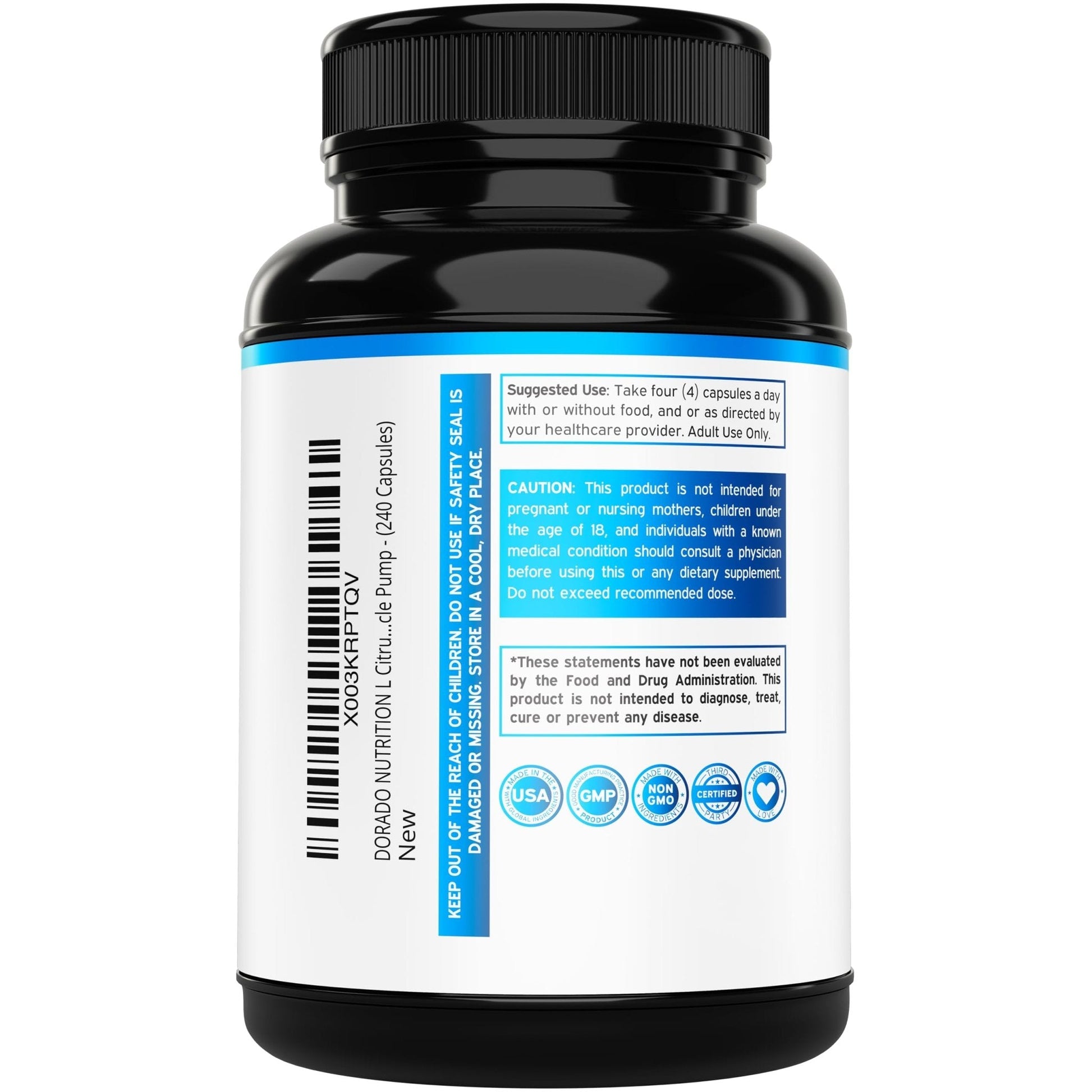 L Citrulline 3000mg Supplement (240 Capsules) Support L Arginine & Nitric Oxide Pills - L-Citrulline For Men & Women - Muscle Recovery & Pump Supplement - PrimeBioHealth - canada supplements