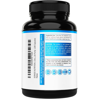 L Citrulline 3000mg Supplement (240 Capsules) Support L Arginine & Nitric Oxide Pills - L-Citrulline For Men & Women - Muscle Recovery & Pump Supplement - PrimeBioHealth - canada supplements