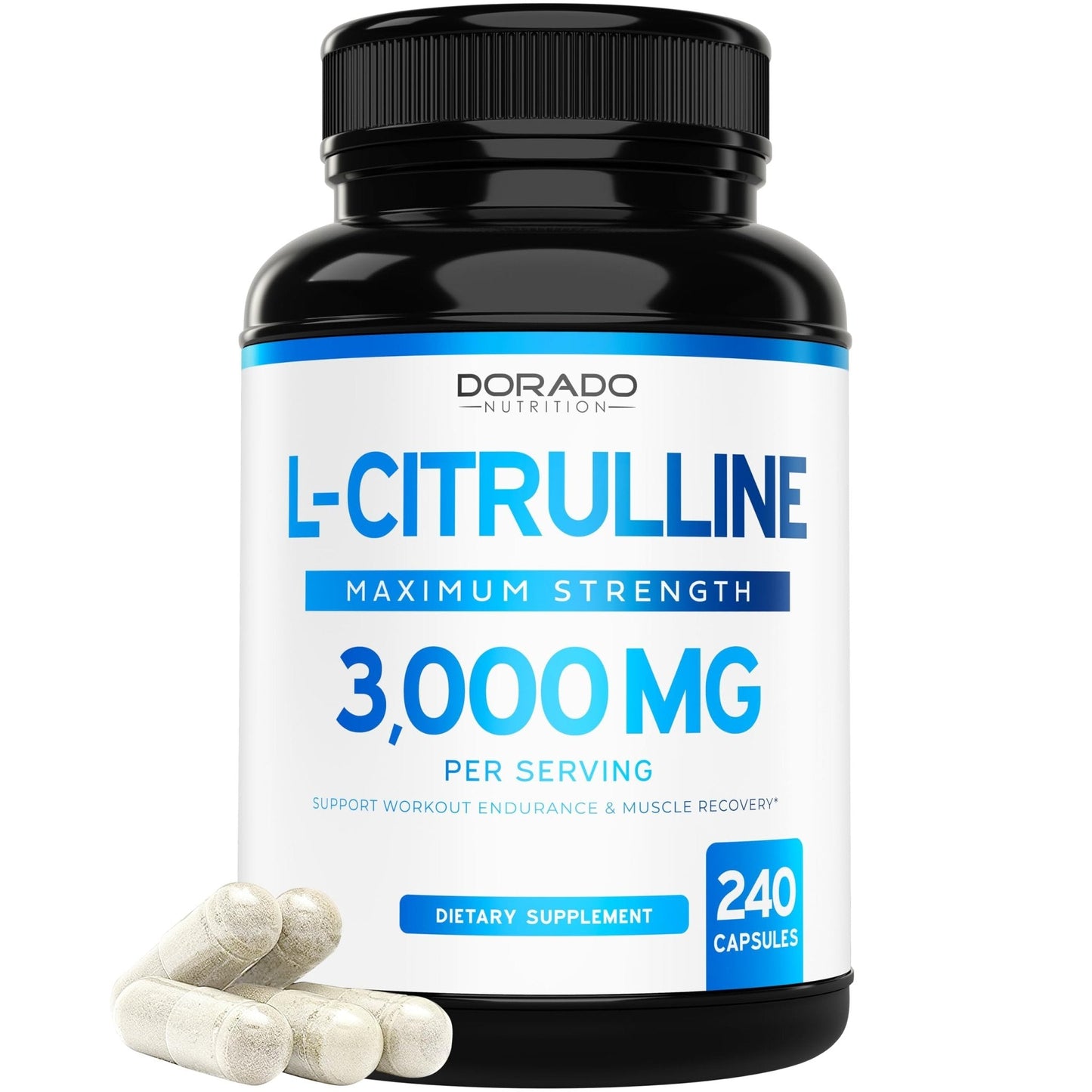 L Citrulline 3000mg Supplement (240 Capsules) Support L Arginine & Nitric Oxide Pills - L-Citrulline For Men & Women - Muscle Recovery & Pump Supplement - PrimeBioHealth - canada supplements