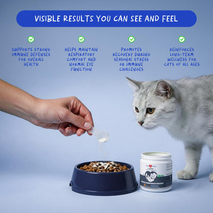 L-Lysine Supplement for Cats 900mg/scoop - Cat Supplement for Sneezing and Runny Nose, Cold, Immune Support, Eye Function - PrimeBioHealth - canada supplements