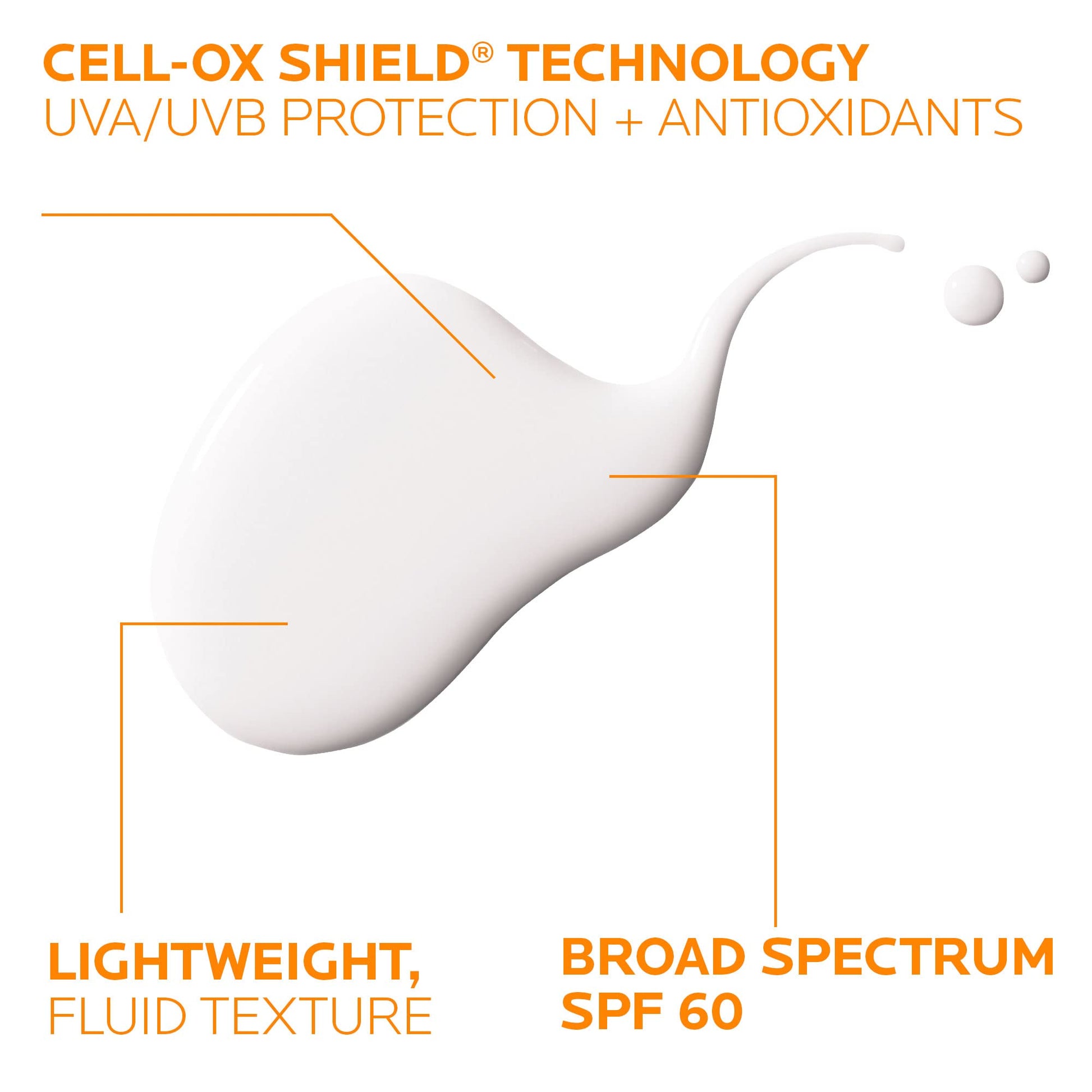 La Roche-Posay Anthelios Light Fluid Facial Sunscreen SPF 60, Lightweight Sunscreen For Face, Fluid Texture, Broad Spectrum SPF + Antioxidants - PrimeBioHealth - canada supplements