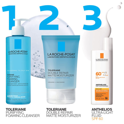 La Roche-Posay Anthelios Light Fluid Facial Sunscreen SPF 60, Lightweight Sunscreen For Face, Fluid Texture, Broad Spectrum SPF + Antioxidants - PrimeBioHealth - canada supplements