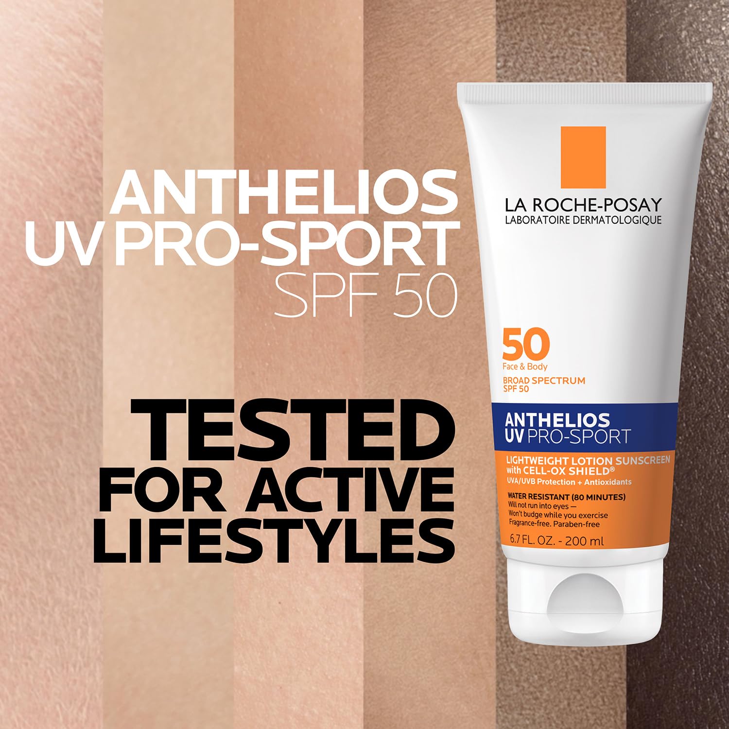 La Roche-Posay Anthelios UV Pro-Sport SPF 50 Sunscreen for Face & Body, Water & Sweat Resistant with Non-Drip Formula, Invisible Broad Spectrum Sunscreen Lotion - PrimeBioHealth - canada supplements