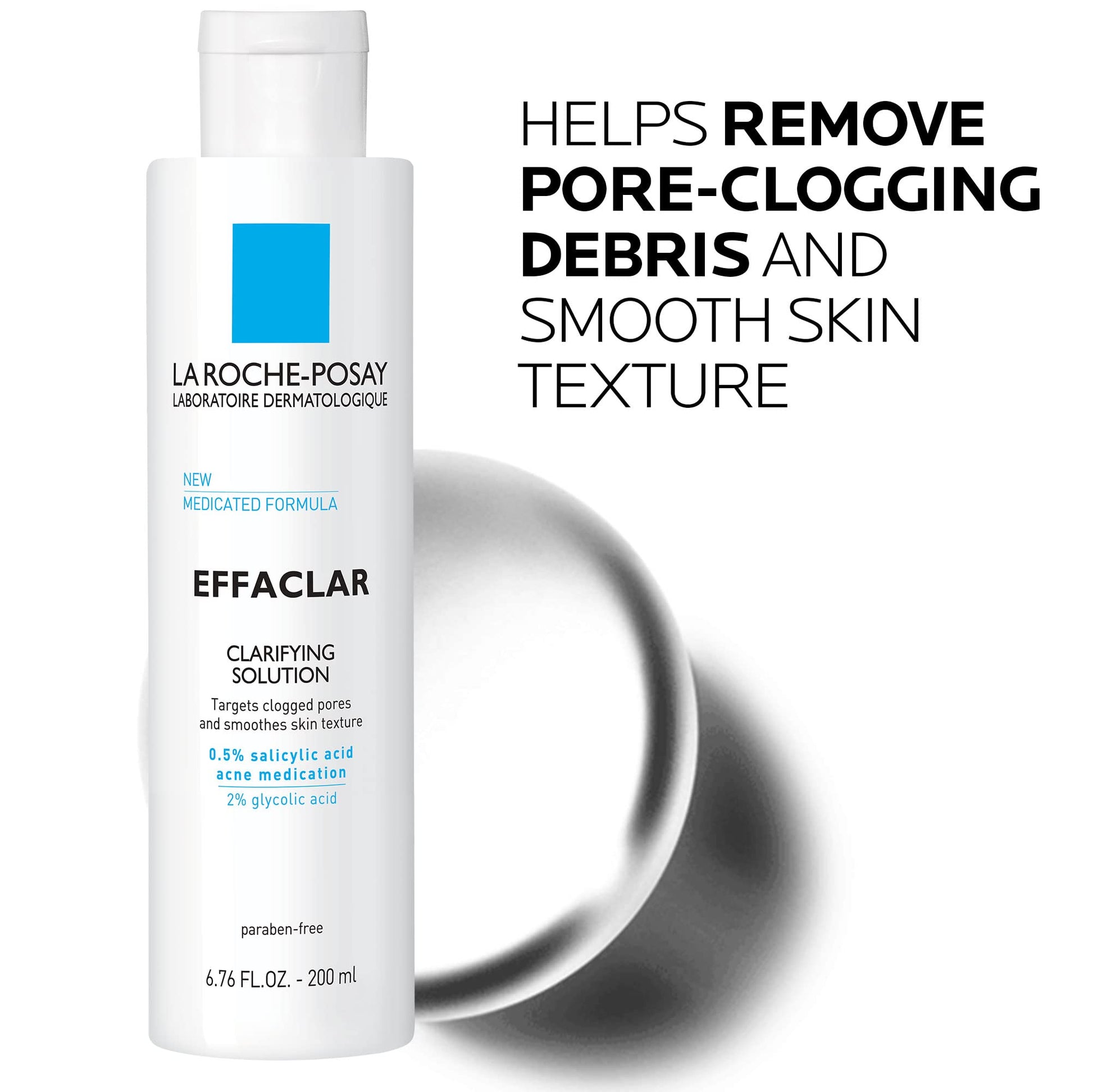 La Roche-Posay Effaclar Clarifying Solution Acne Toner with Salicylic Acid and Glycolic Acid - PrimeBioHealth - canada supplements