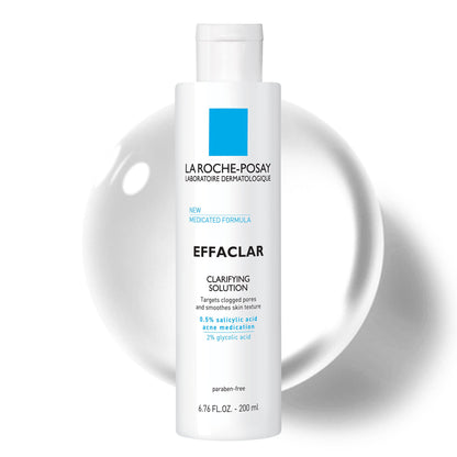 La Roche-Posay Effaclar Clarifying Solution Acne Toner with Salicylic Acid and Glycolic Acid - PrimeBioHealth - canada supplements