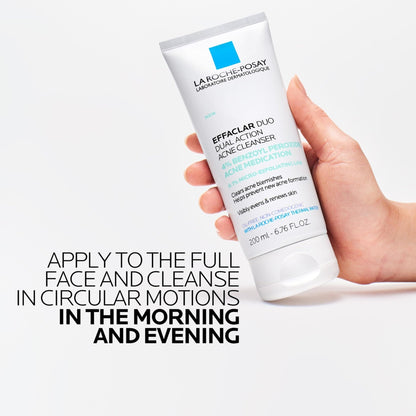 La Roche-Posay Effaclar Dual Acne Face Wash With 4% Benzoyl Peroxide & LHA Exfoliant - PrimeBioHealth - canada supplements