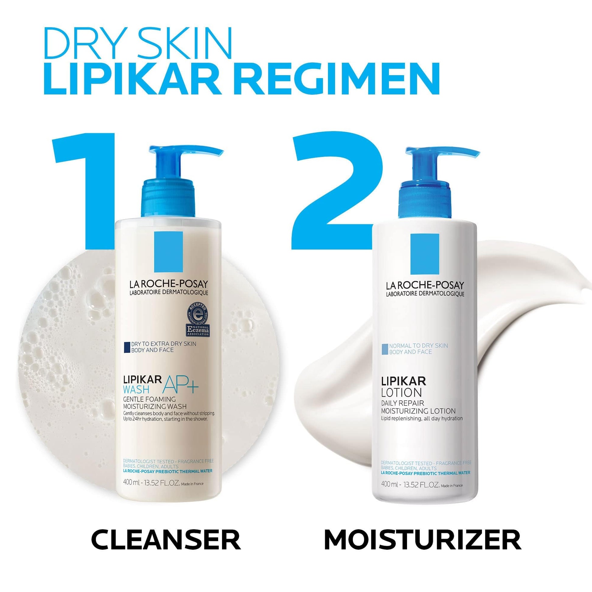 La Roche-Posay Lipikar Body Lotion Daily Repair Moisturizing Cream, Fragrance Free Body - PrimeBioHealth - canada supplements