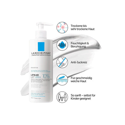 La Roche-Posay Lipikar Urea 10% Roughness Smoothing Lotion, Body Lotion For Dry Skin With 10% Urea + Shea Butter + Allantoin - PrimeBioHealth - canada supplements