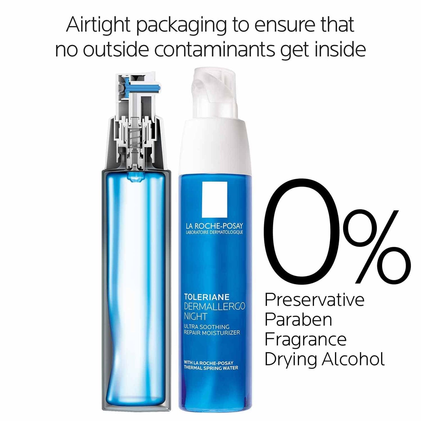La Roche-Posay Toleriane Dermallergo Night Cream for Face, Intense Soothing Moisturizer with Vitamin E, Allergy Tested - PrimeBioHealth - canada supplements