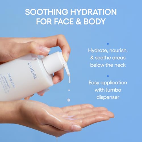 LANEIGE Cream Skin Toner & Moisturizer Mini: Lightweight Refillable Korean Milky Toner with Ceramide - PrimeBioHealth - canada supplements