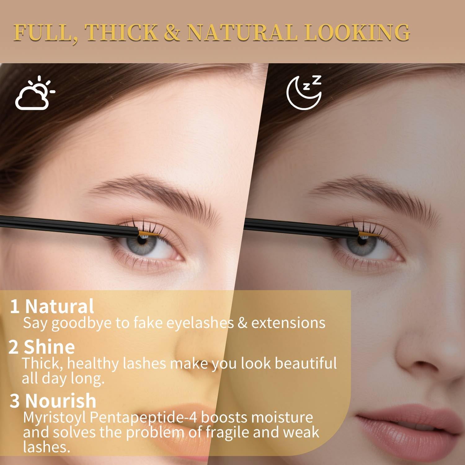 Lash Serum for Eyelash Growth, Premium Lash Enhancing Serum with Advanced Formula Volumizing Longer Fuller - PrimeBioHealth - canada supplements