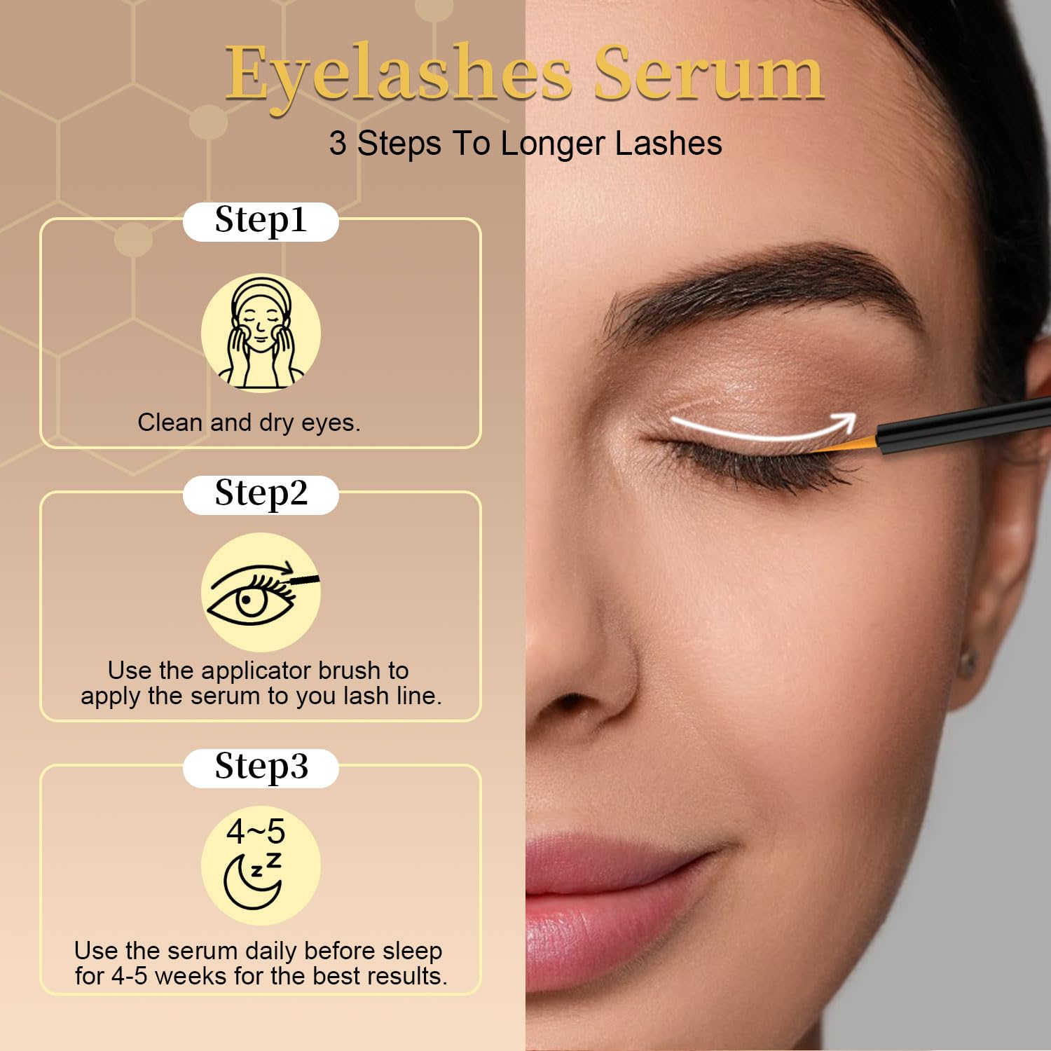 Lash Serum for Eyelash Growth, Premium Lash Enhancing Serum with Advanced Formula Volumizing Longer Fuller - PrimeBioHealth - canada supplements