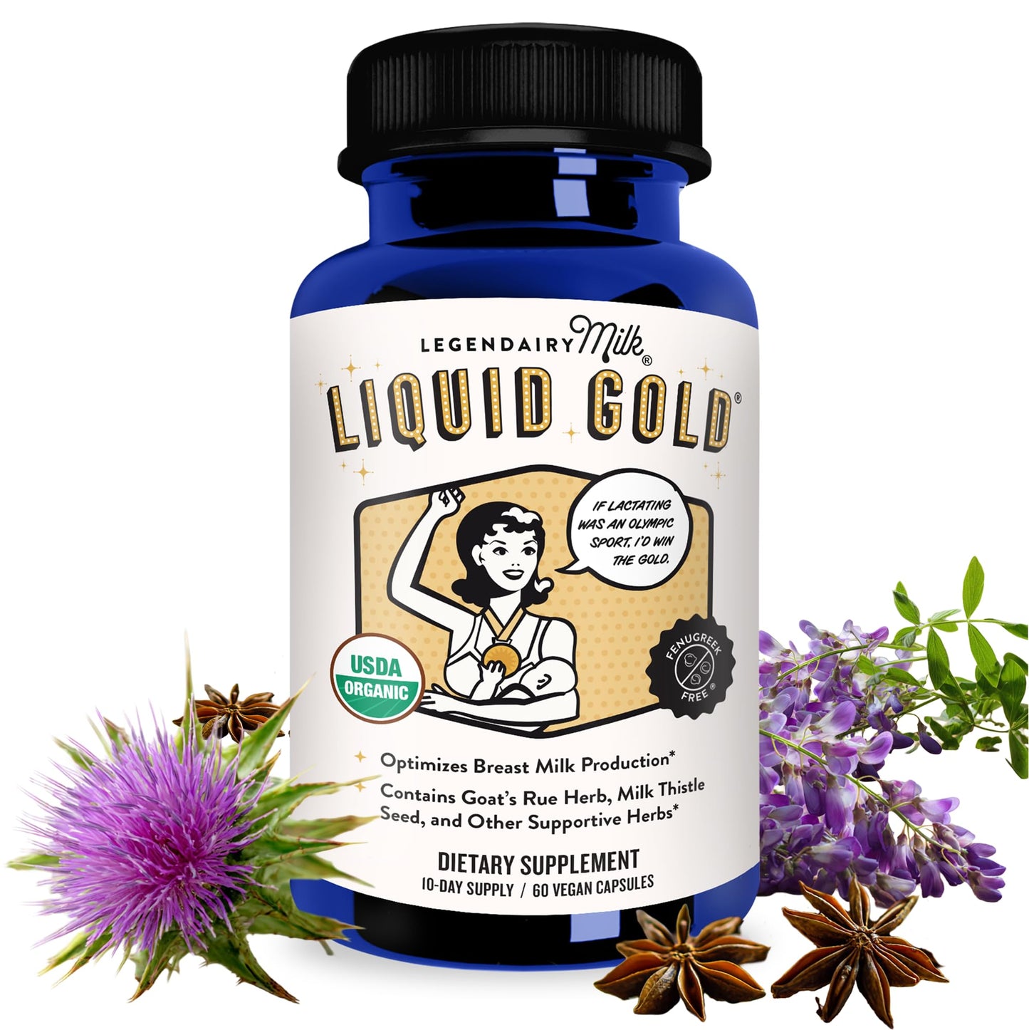Legendairy Milk Liquid Gold Lactation Support | Lactation Supplement with Organic Goats Rue, Milk Thistle, Shatavari, Fennel, Alfalfa & Anise - PrimeBioHealth - canada supplements