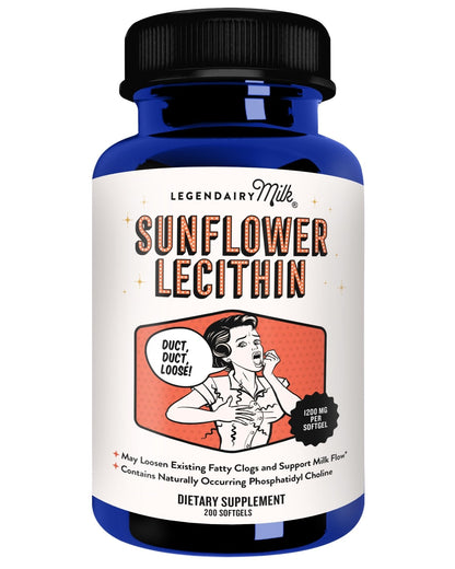 Legendairy Milk Sunflower Lecithin 1200mg, Lactation Support, Sunflower Lecithin Supplement for Clogged Milk Ducts - PrimeBioHealth - canada supplements