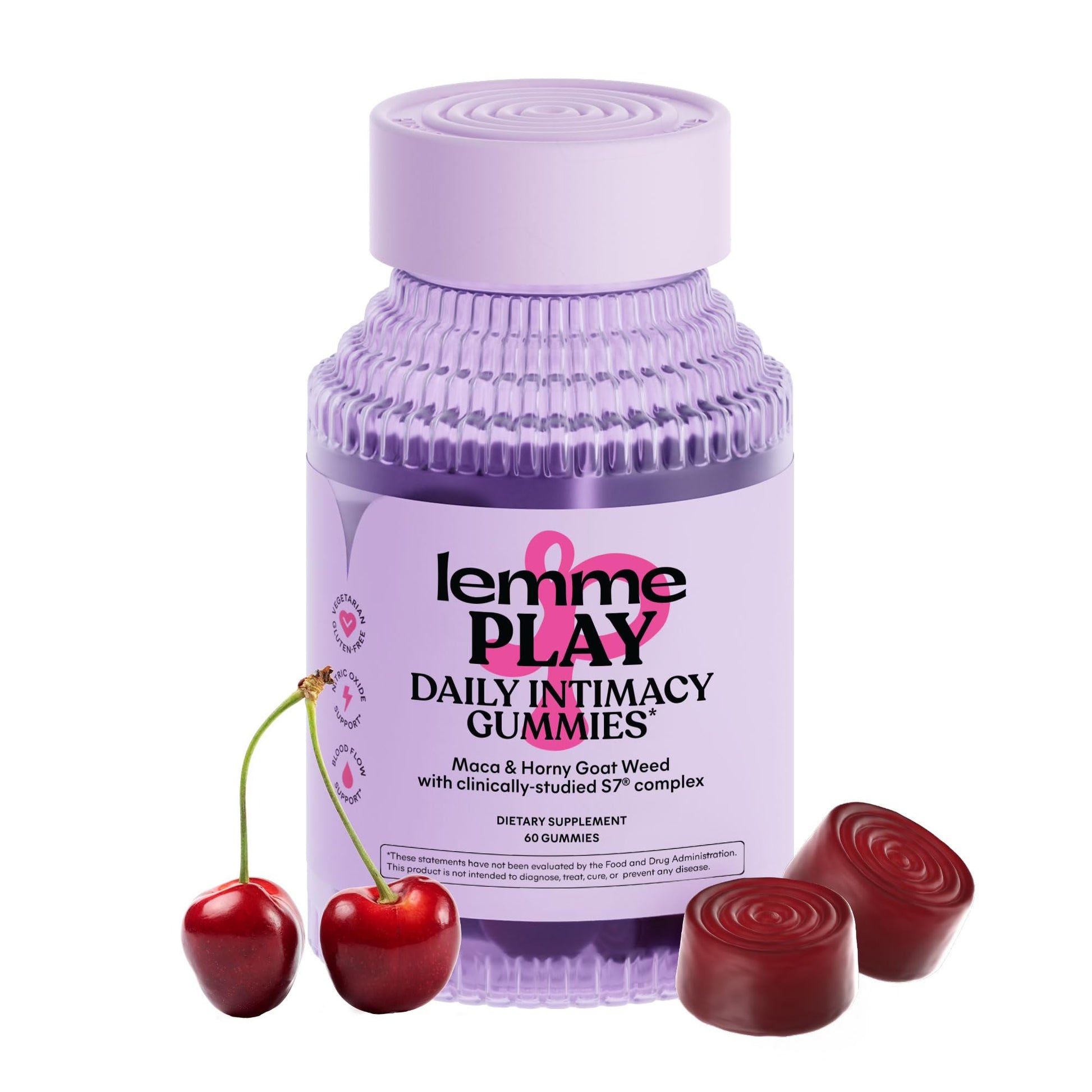 Lemme Play Daily Intimacy Gummies for Women and Men w/Clinically-Studied S7 Nitric Oxide Complex for Healthy Blood Flow - PrimeBioHealth - canada supplements