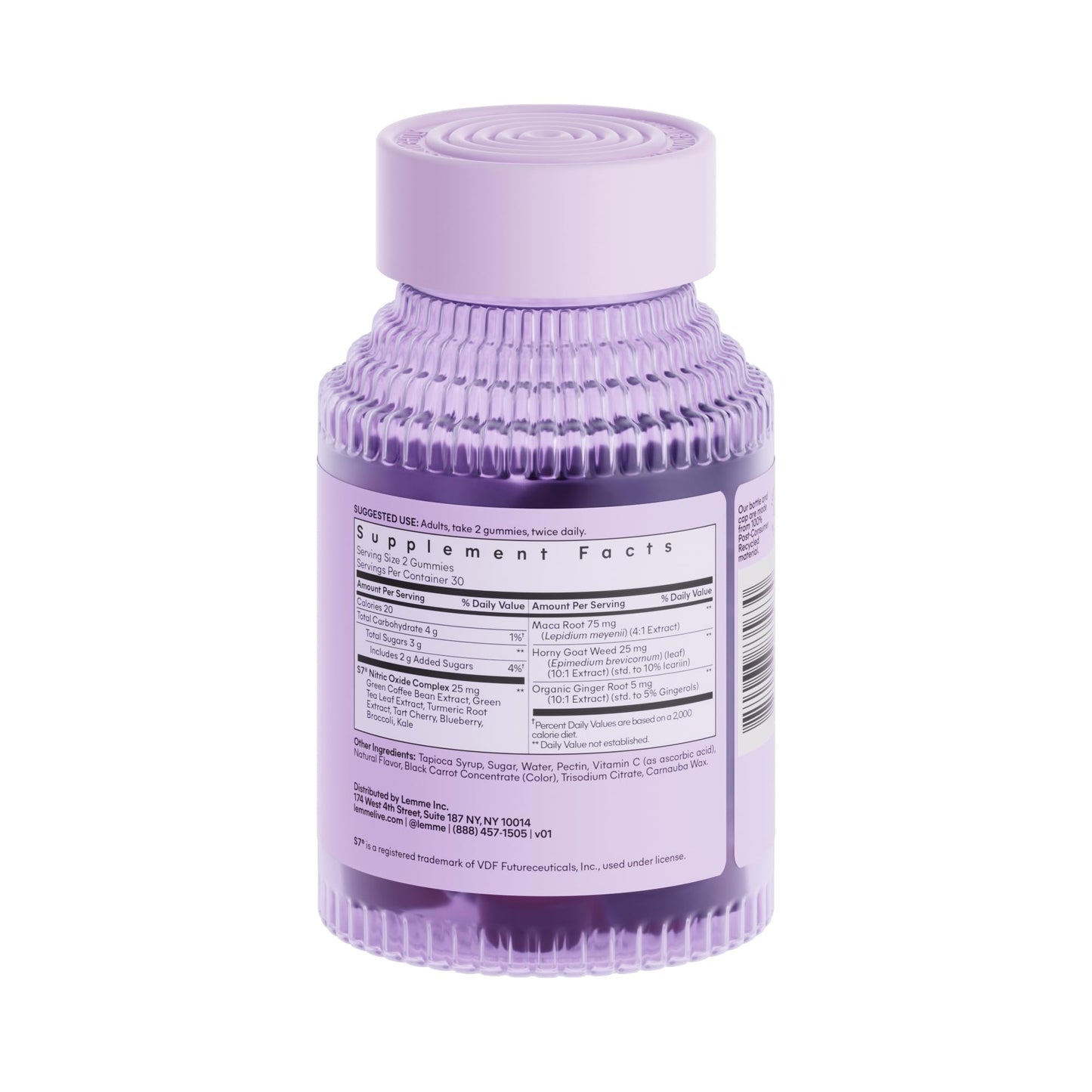 Lemme Play Daily Intimacy Gummies for Women and Men w/Clinically-Studied S7 Nitric Oxide Complex for Healthy Blood Flow - PrimeBioHealth - canada supplements