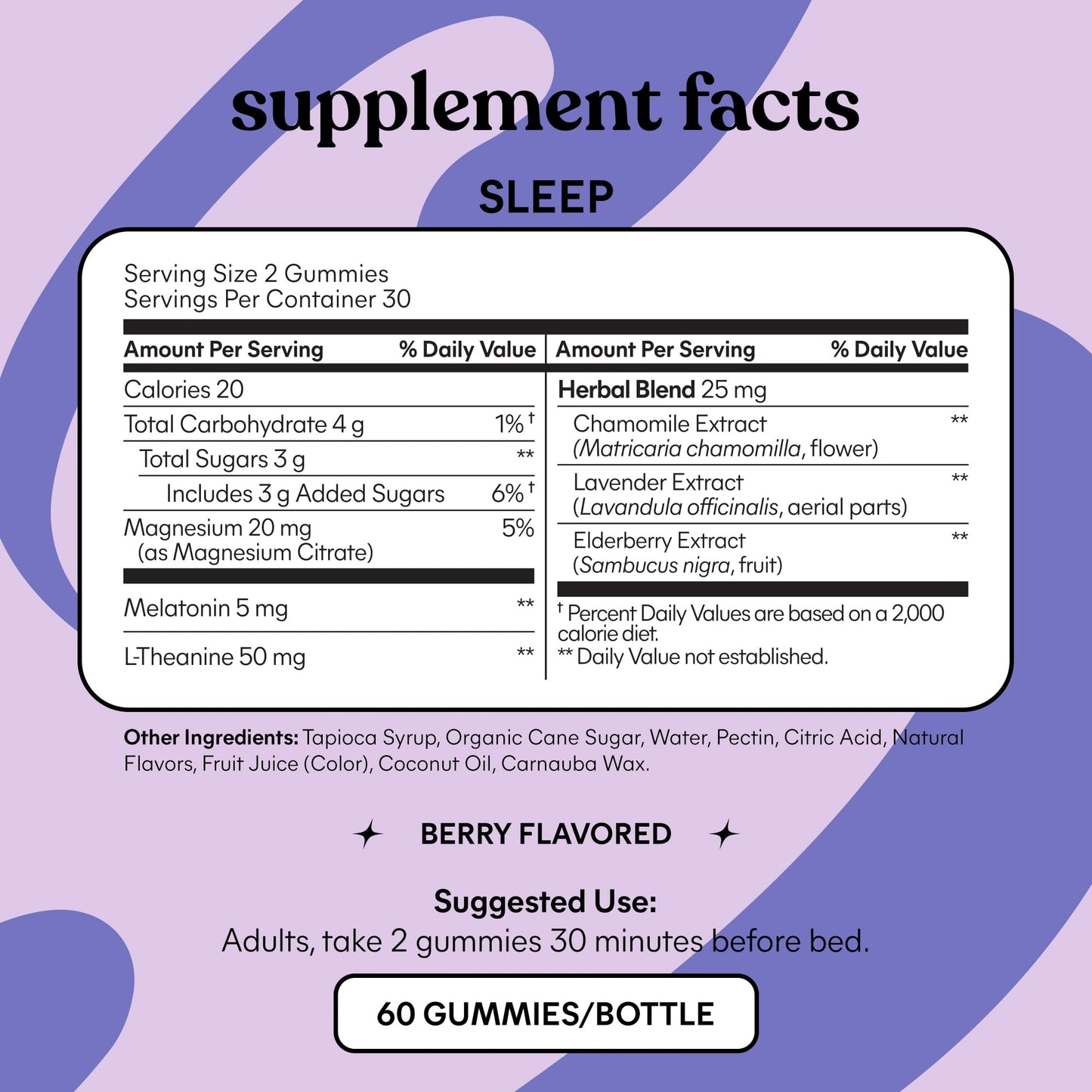 Lemme Sleep Gummies with 5mg Melatonin, Elderberry, Magnesium, L-Theanine, Chamomile and Lavender, Drug-Free Nighttime Sleep Aid, - PrimeBioHealth - canada supplements
