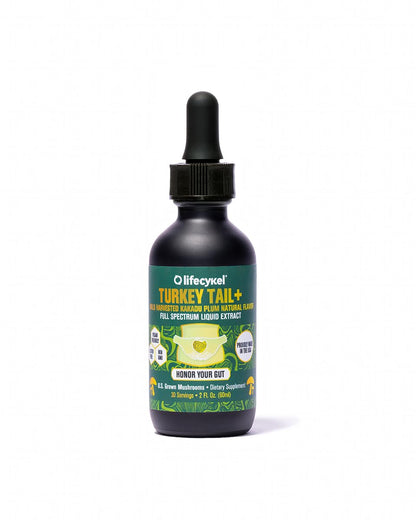 Life Cykel -Turkey Tail Mushroom Liquid Extract Kakadu Plum- 100% Organic Turkey Tail Mushrooms-Immune Support Supplement Immune Defense Antioxidants Vitamin C Made in US, 2 Fl oz(Packaging May Vary) - PrimeBioHealth - canada supplements