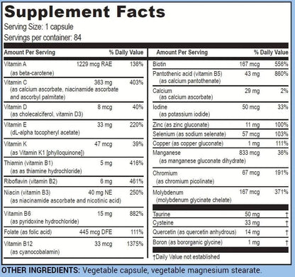 Life Enhancement One-Per-Meal Radical Shield - Multi-Antioxidant, Multivitamin and Multimineral Supplement - 84 Servings - PrimeBioHealth - canada supplements