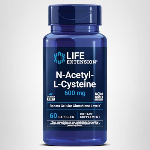 Life Extension N-Acetyl-L-Cysteine (NAC), Immune, Respiratory, Liver Health, NAC 600 mg, Potent antioxidant Support - PrimeBioHealth - canada supplements