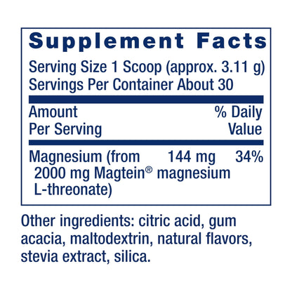Life Extension Neuro-Mag Magnesium L-Threonate Powder (Tropical Punch) - Ultra-Absorbable Magnesium - Supports Memory, Focus, Cognitive Function & Mood - PrimeBioHealth - canada supplements