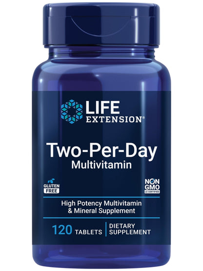 Life Extension Two-Per-Day Multivitamin - Packed with Over 25 Vitamins, Minerals & Extracts -Vitamins B6, C, D - Zinc - Two-Month Supply - PrimeBioHealth - canada supplements