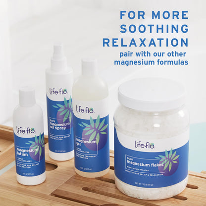 LIFE-FLO Magnesium Oil for Feet and Body - Topical Magnesium Spray Soothes Muscles, Joints When Massaged Into the Skin - Doubles as a Deodorant Spray or Bath Oil, Hypoallergenic, 8 Fl Oz - PrimeBioHealth - canada supplements